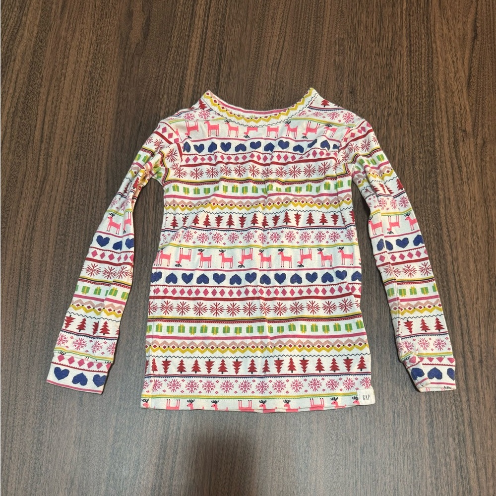 Baby Gap Long Sleeve Top Sleep Toddler Christmas Size 5 Years
